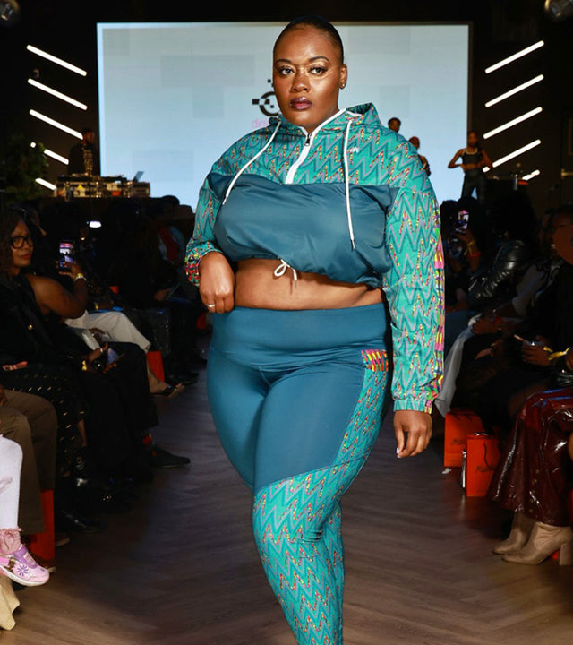 Cropped Windbreaker, KubaNival Zig Zag