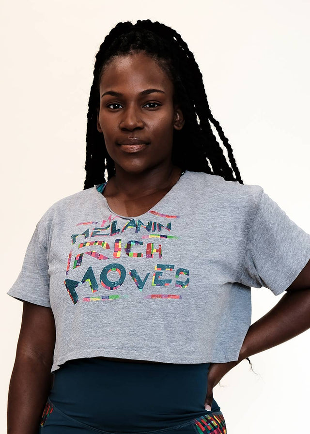 Melanin-Rich Moves Crop Tee