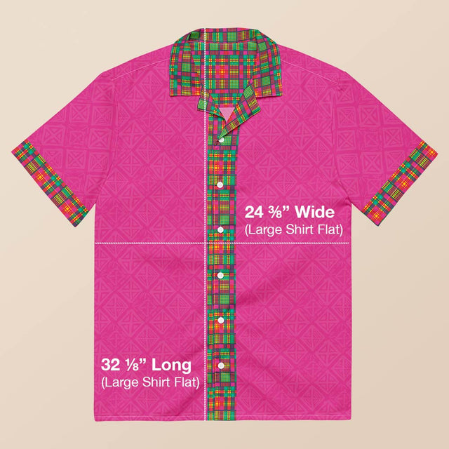 Button Up Beach Shirt, KubaNival Madras