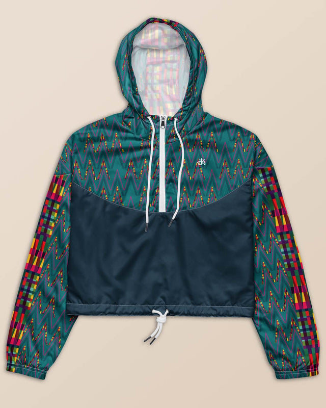 Cropped Windbreaker, KubaNival Zig Zag