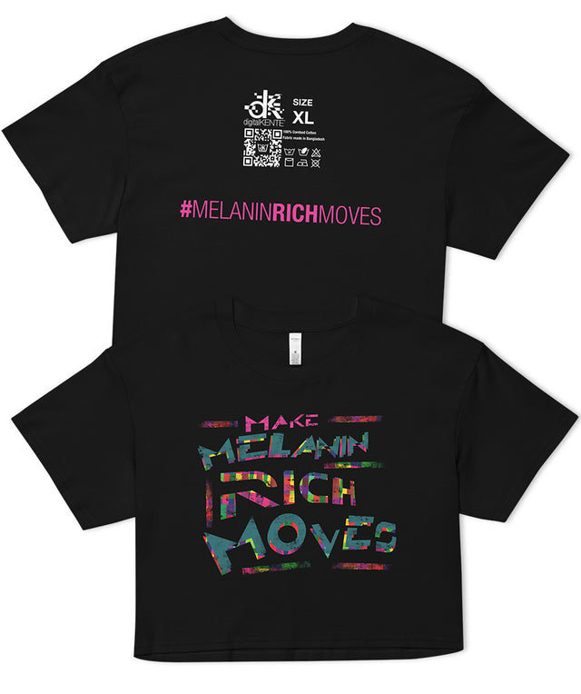 Melanin-Rich Moves Crop Tee