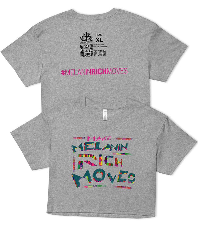 Melanin-Rich Moves Crop Tee