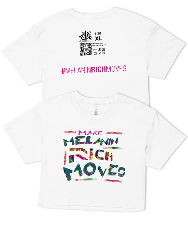 Melanin-Rich Moves Crop Tee