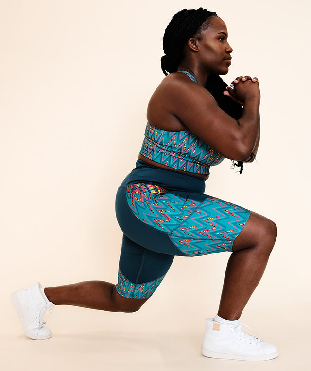 High-Performance Bra + Biker Shorts Set