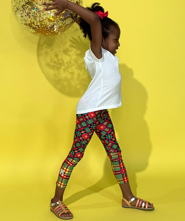 Young Yogi Leggings - Kubanival Madras Mix