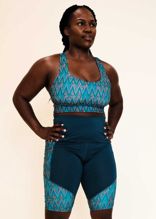 High-Performance Sports Bra in KubaNival Zig Zag