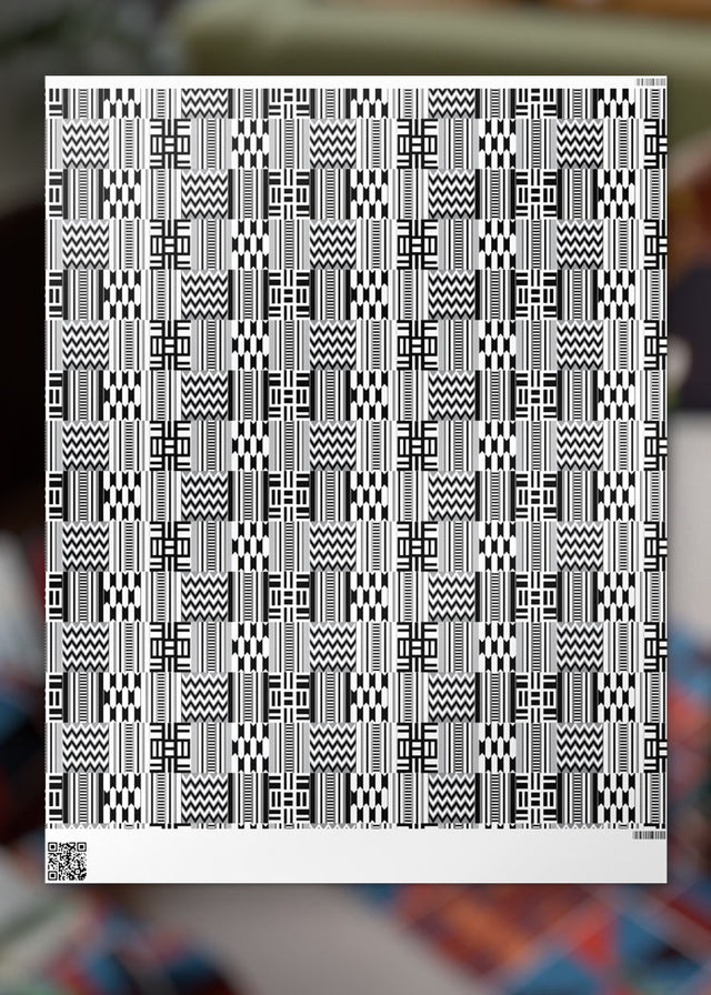 Gift Wrap - Native Zebra