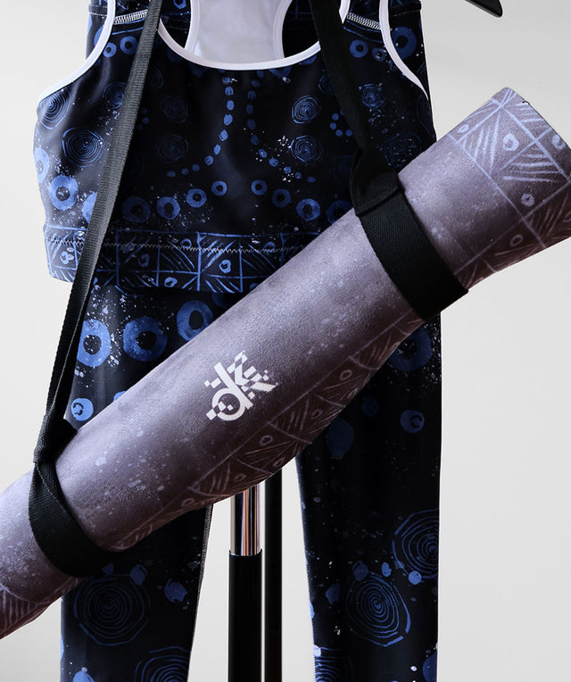 Yoga Mat in Indigo Adire