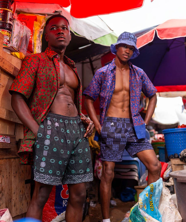 Swim Trunks - Indigo ADIRE