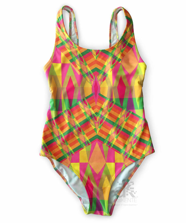 Swimsuit / Yoga Suit in Tropical Palms