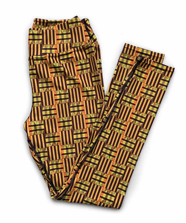 High-Waist Leggings Leopard Sun Kente