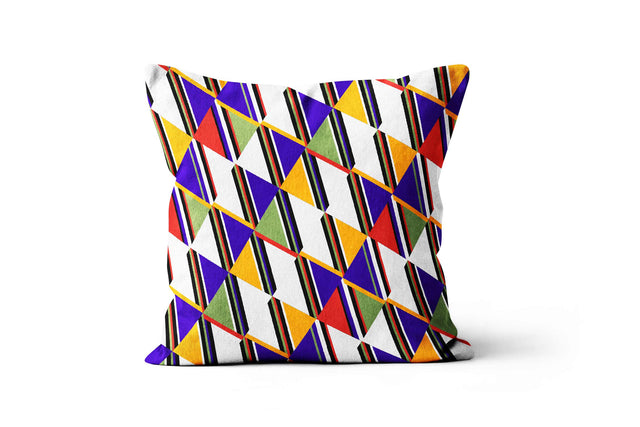 Square Pillowcase - Ndebele Navajo Triangle