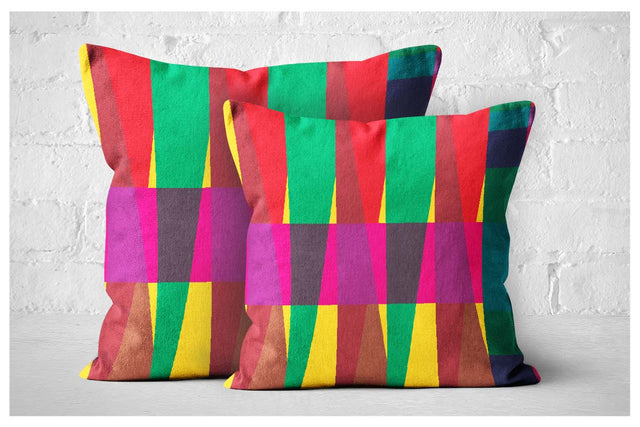 Square Pillowcase - Kuba Kente Sample