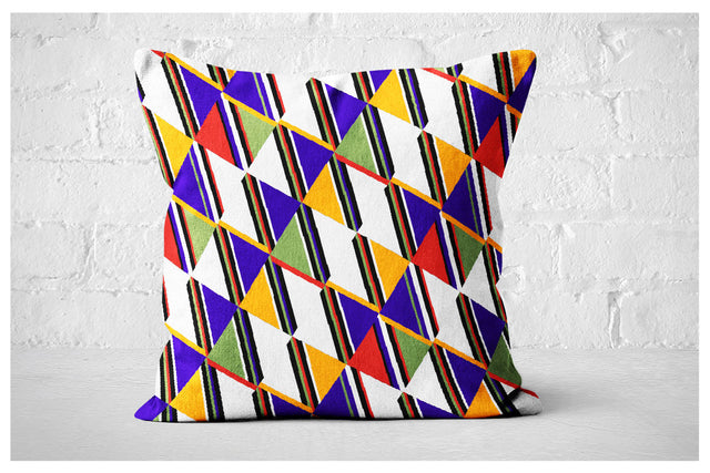 Square Pillowcase - Ndebele Navajo Triangle