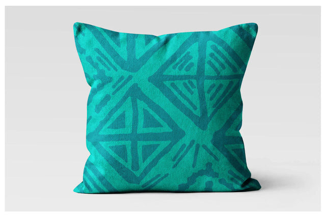 Square Pillowcase - Kuba Diamonds Sample