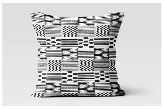 Square Pillowcase - Native Zebra Kente