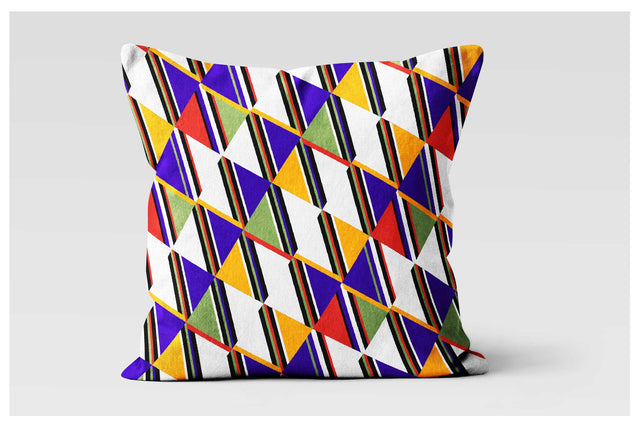 Square Pillowcase - Ndebele Navajo Triangle