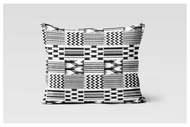 Lumbar Pillowcase - Native Zebra Kente