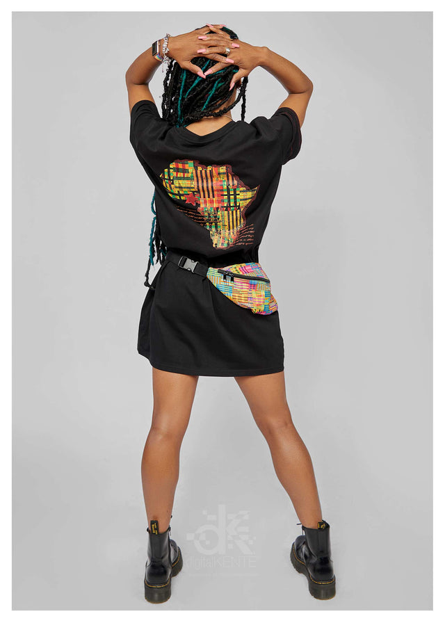 African LINEAGE Graphic T-Shirt Dress