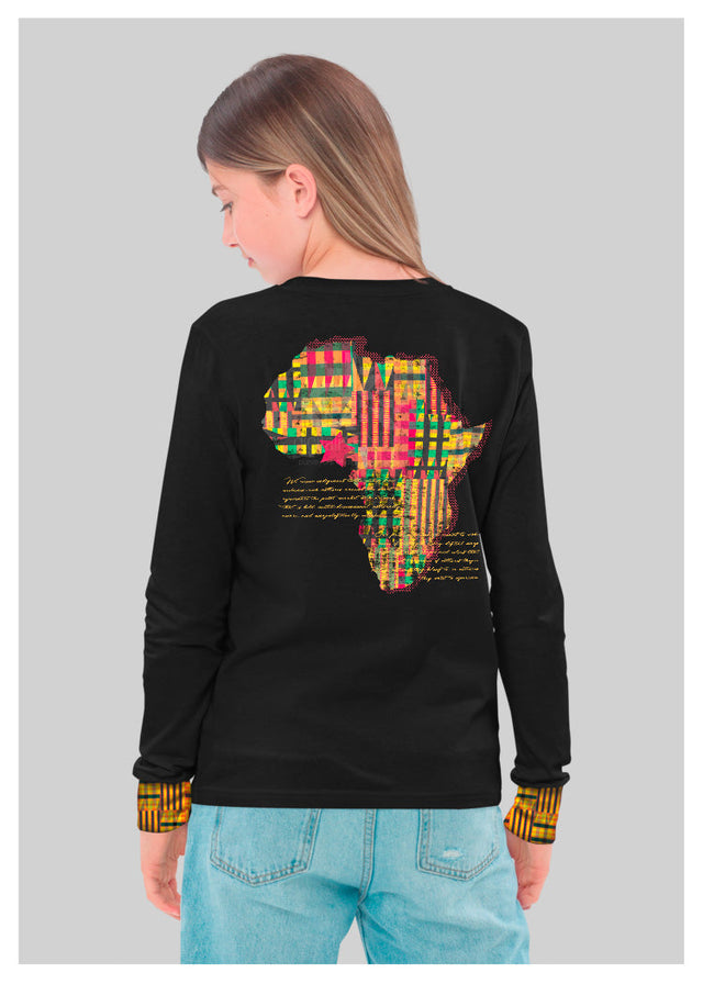 African LINEAGE Graphic Tee Long Sleeve, Sample Sale