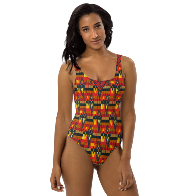 Swimsuit / Yoga Suit in NavajoPalm