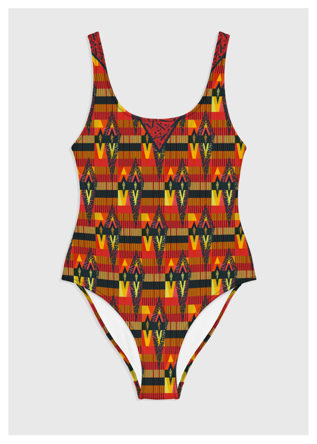 Swimsuit / Yoga Suit in NavajoPalm