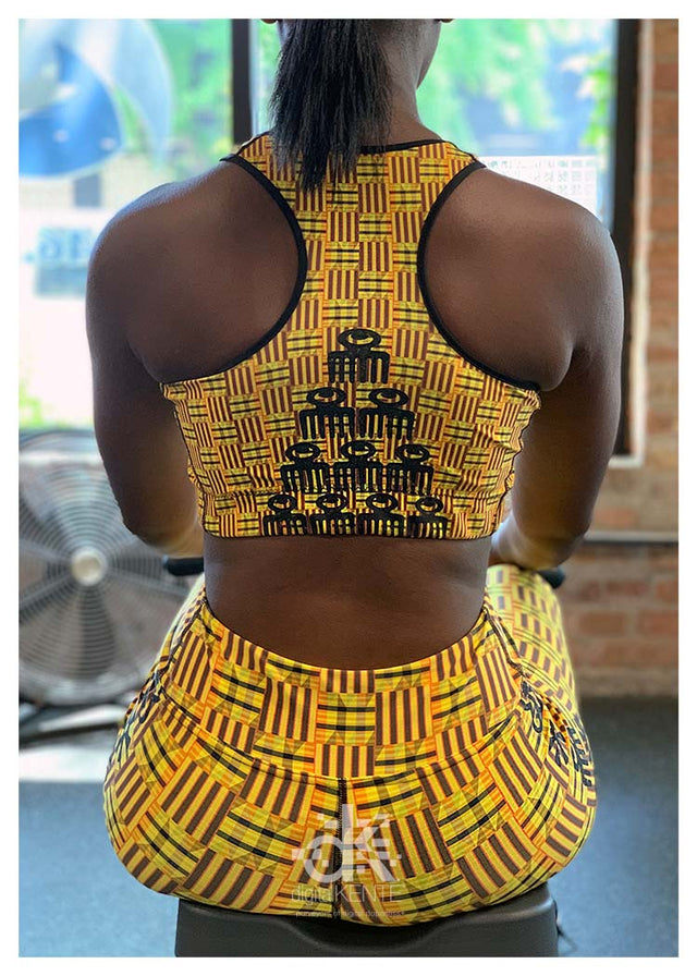 High-Waist Leggings Leopard Sun Kente