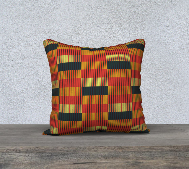 Square Pillowcase - Navajo Palm Stripe