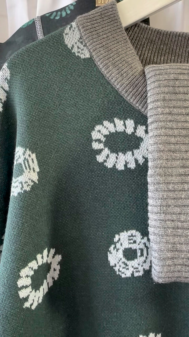 Relaxed Crew Neck Sweater in Elu ALABERE