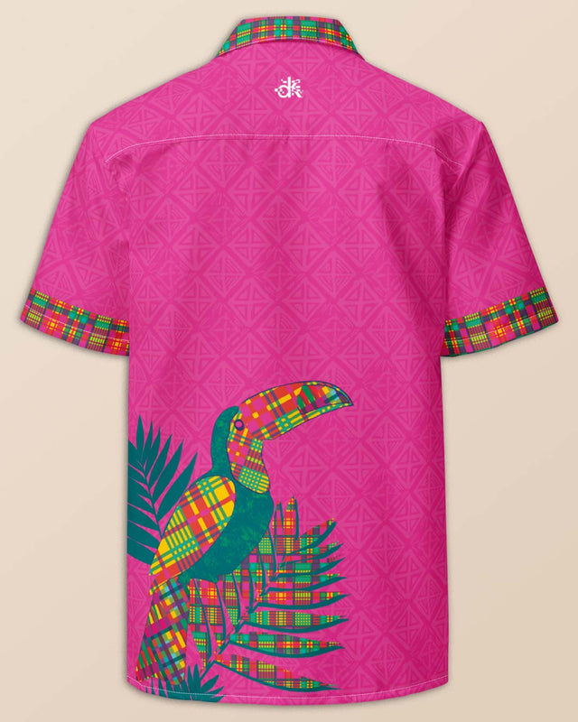 Button Up Beach Shirt, KubaNival Madras