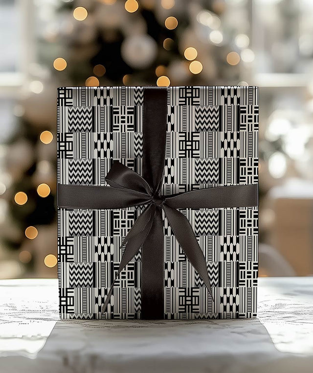 Gift Wrap - Native Zebra