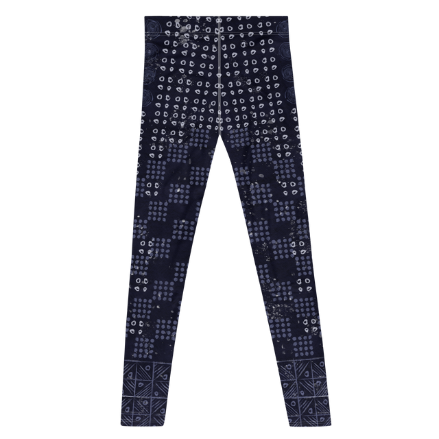 Men's Yoga Leggings - Indigo ADIRE