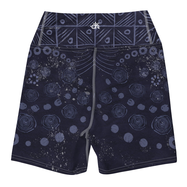 High-Waist Shorts - Indigo ADIRE