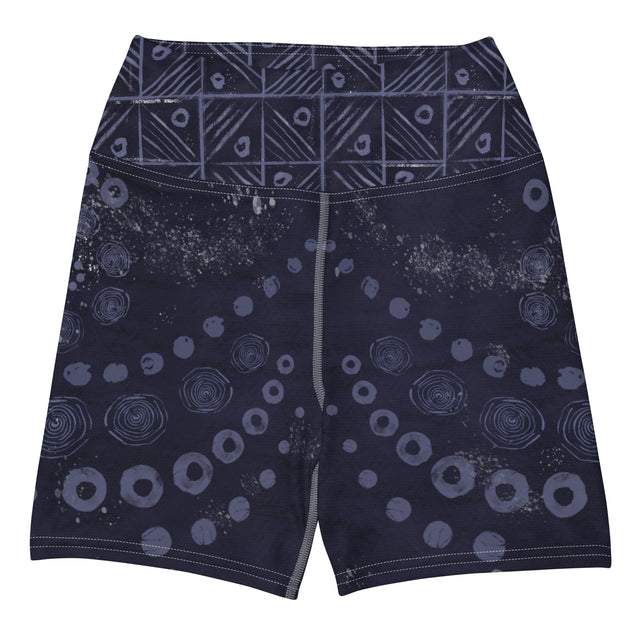 High-Waist Shorts - Indigo ADIRE