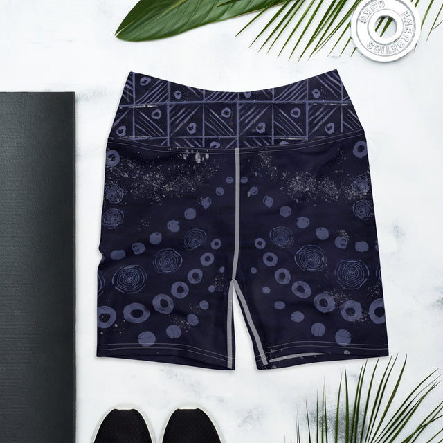 High-Waist Shorts - Indigo ADIRE