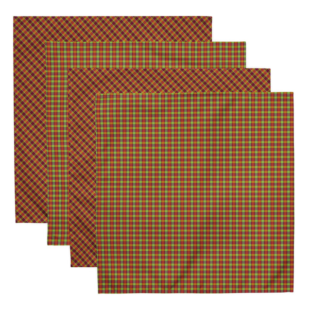 Cloth Napkin Set in Autumnal Aztec