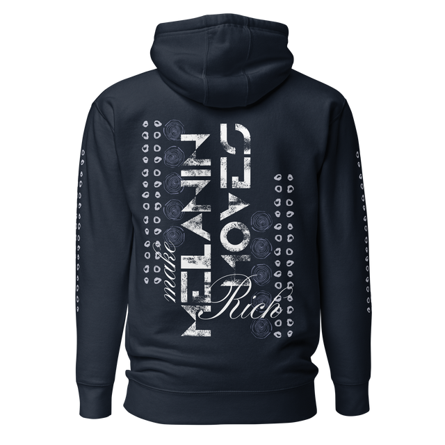 Melanin-Rich Moves Cotton Hoodie