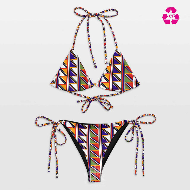 Bikini in NdebeleNavajo Triangle Print