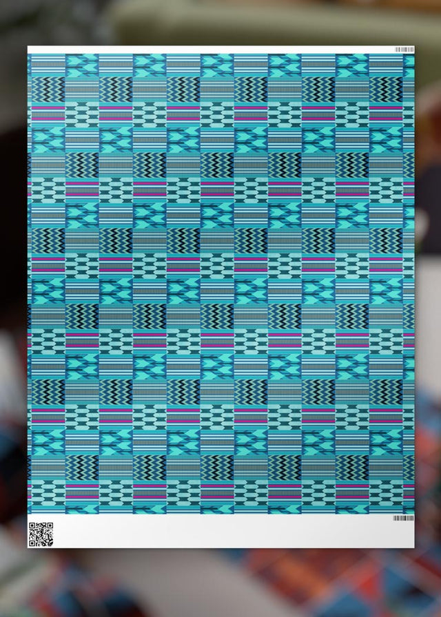 Gift Wrap - Native Teal