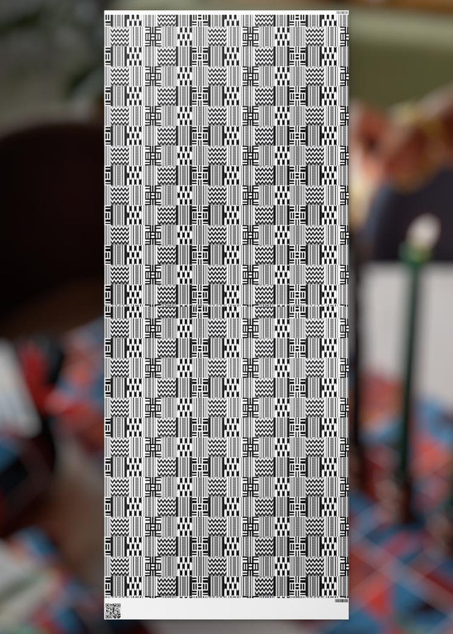 Gift Wrap - Native Zebra