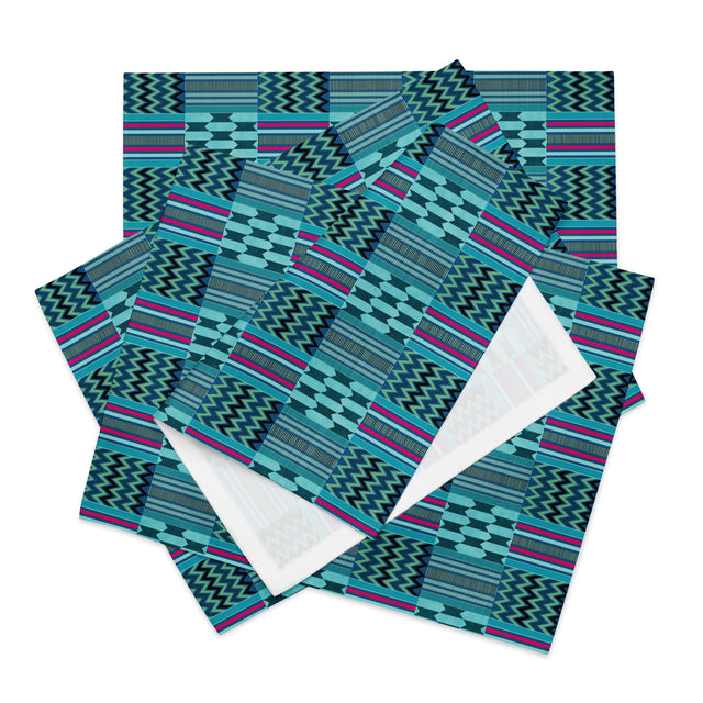 Placemat Set in Native Teal