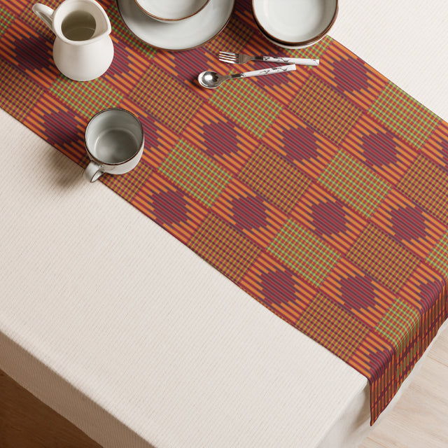 Table Runner in Autumnal Aztec