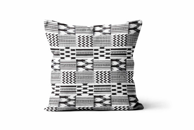 Square Pillowcase - Native Zebra Kente