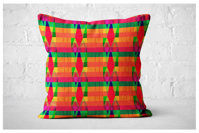 SALE - Square Pillowcase - Tropical Palms Deep 18x18