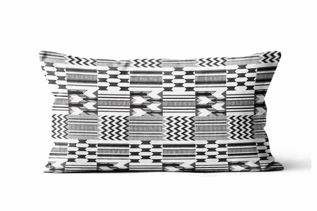 Lumbar Pillowcase - Native Zebra Kente