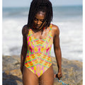Swimsuit / Yoga Suit in Tropical Palms