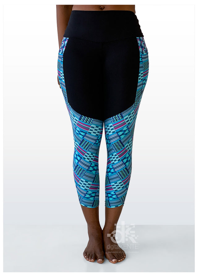 Ankle Crop High-Rise Leggings Native Teal