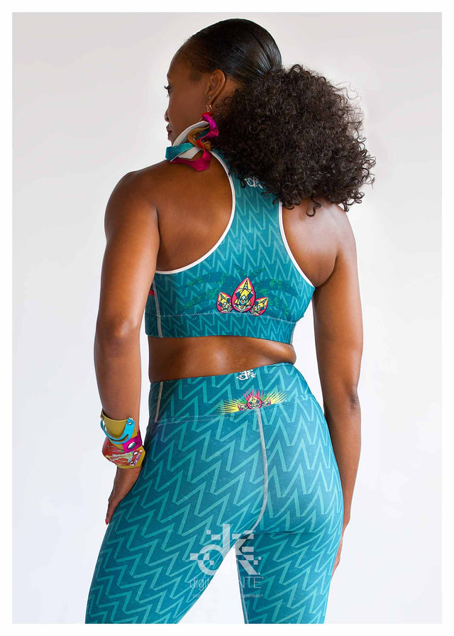 Yoga Bra in KubaNival Print