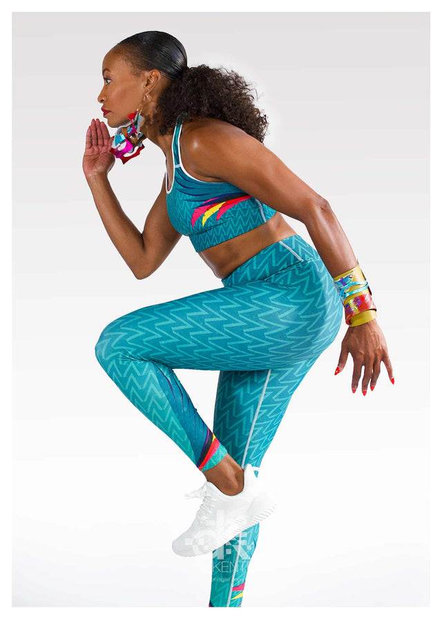 Yoga Bra in KubaNival Print