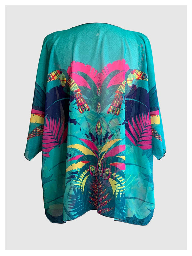 Beach Kimono, KubaNival Print